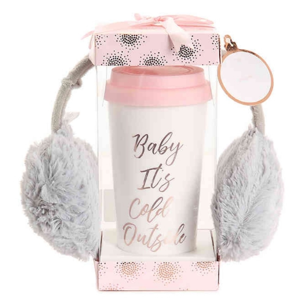 Travel Mug & Earmuffs Set